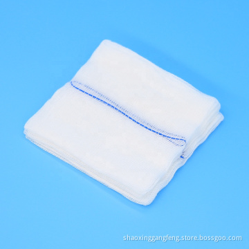 Cotton white X-ray detectable disposable sterile gauze swabs